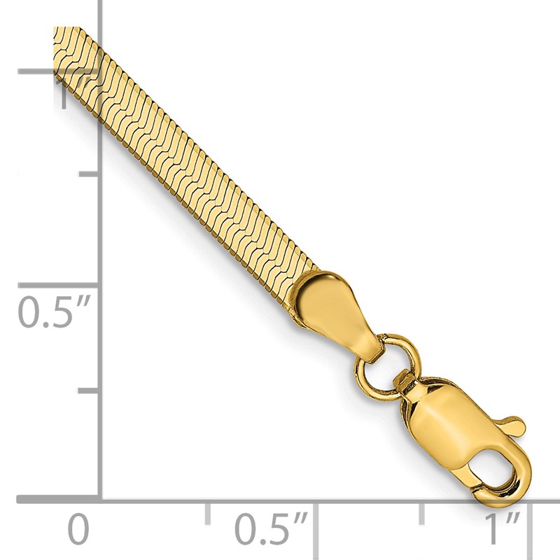 14k 3mm Silky Herringbone Chain