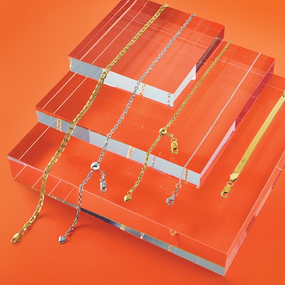 Leslie's 14k 4mm Silky Herringbone Chain