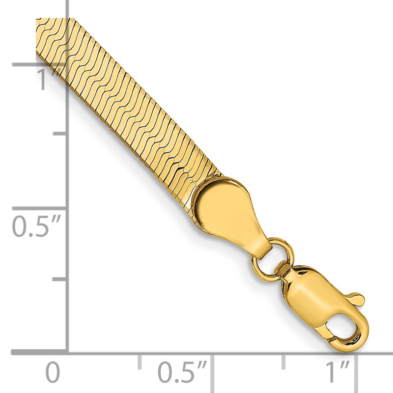 14k 4mm Silky Herringbone Chain