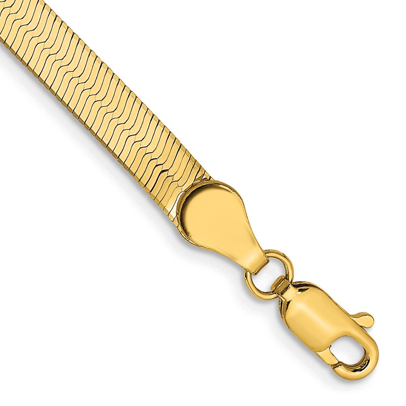 14k 4mm Silky Herringbone Chain