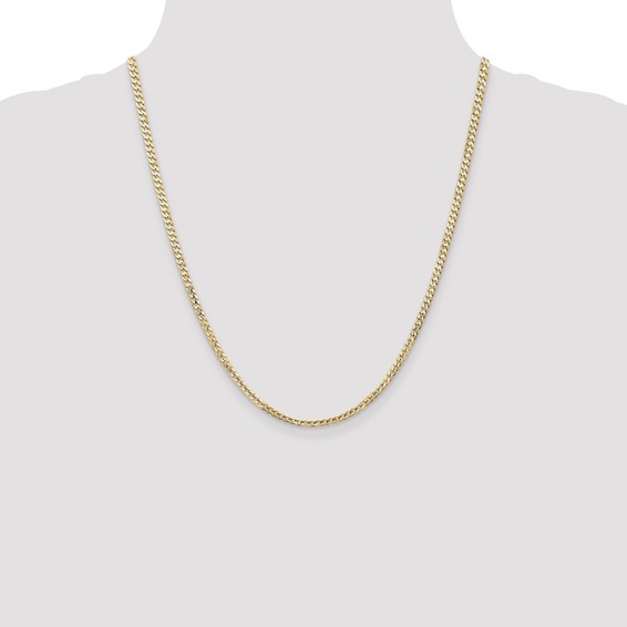 Leslie's 14k 3mm Open Concave Curb Chain