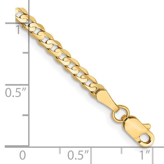 Leslie's 14k 3mm Open Concave Curb Chain