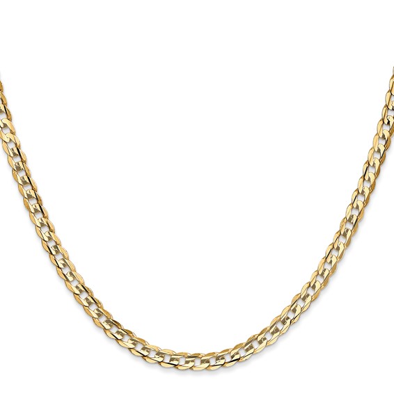 Leslie's 14k 3.8mm Open Concave Curb Chain