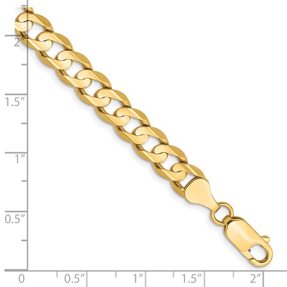 Leslie's 14k 6.75mm Open Concave Curb Chain
