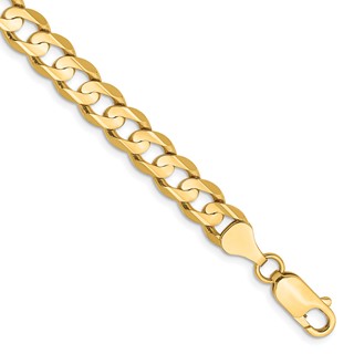 Leslie's 14k 6.75mm Open Concave Curb Chain
