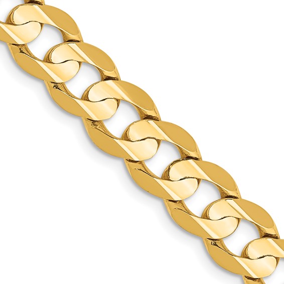 Leslie's 14k 7.5mm Open Concave Curb Chain