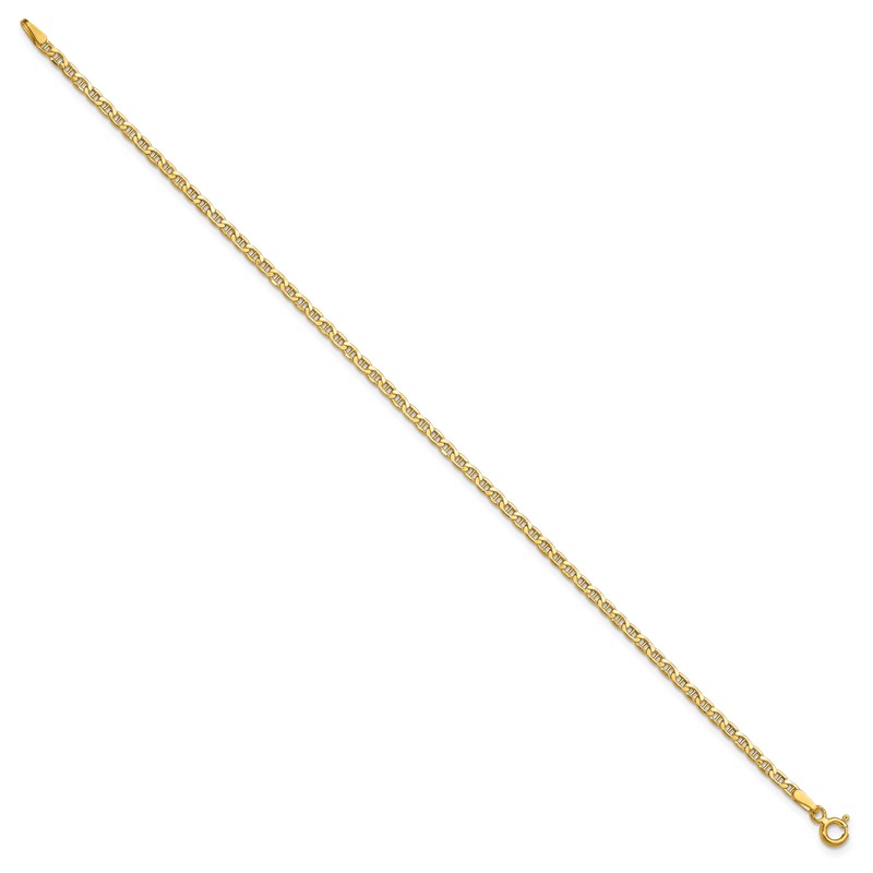 14k 2.4mm Semi-Solid Anchor Chain