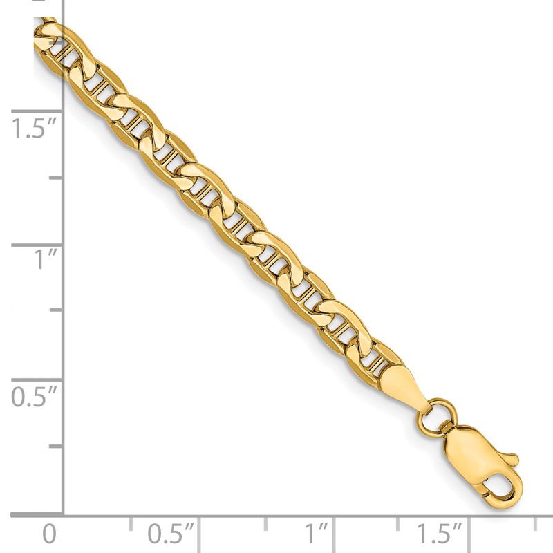 14k 4mm Semi-Solid Anchor Chain