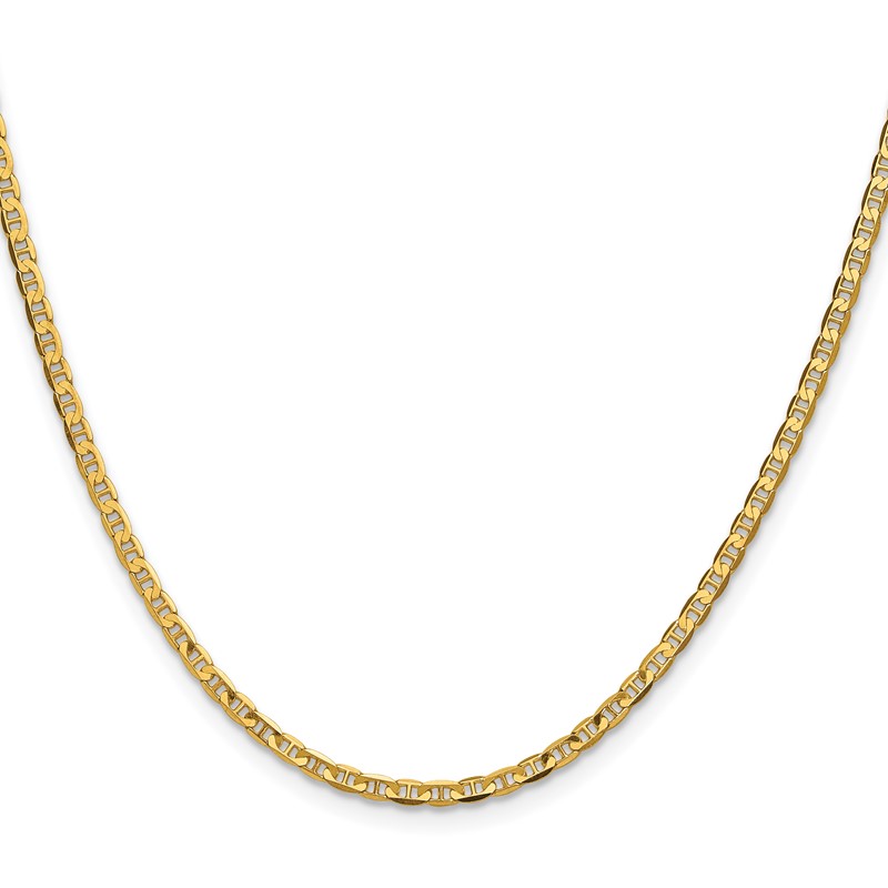 14k 2.4mm Concave Anchor Chain