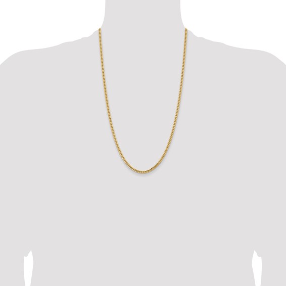 Leslie's 14k 3.5mm Solid Miami Cuban Chain