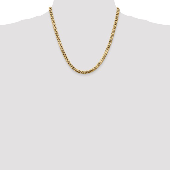 Leslie's 14k 5mm Solid Miami Cuban Chain