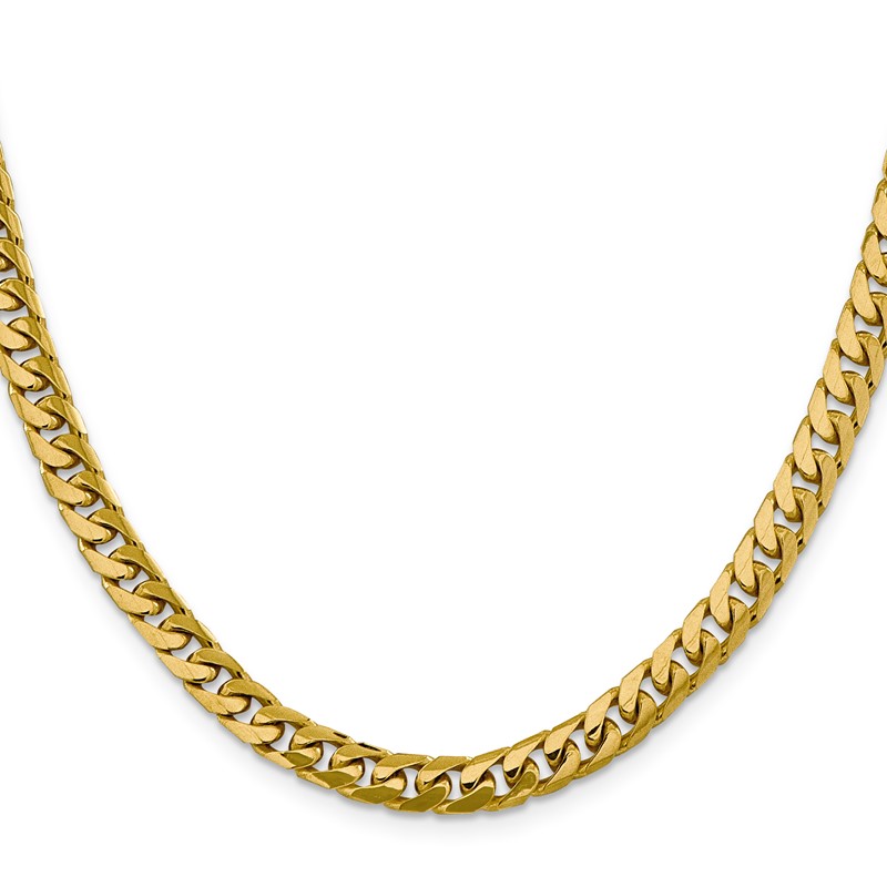 14k 6.25mm Solid Miami Cuban Chain