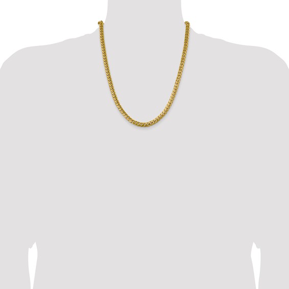 Leslie's 14k 6.25mm Solid Miami Cuban Chain