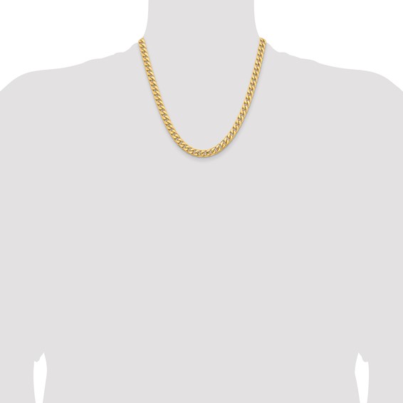 Leslie's 14k 6.75mm Solid Miami Cuban Chain