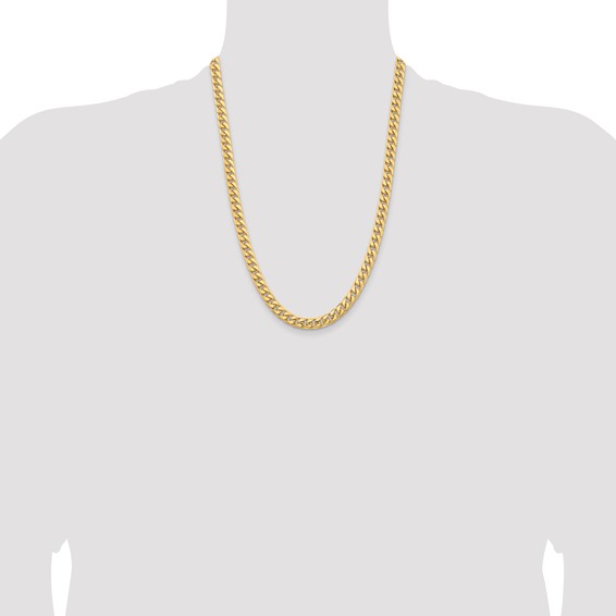 Leslie's 14k 6.75mm Solid Miami Cuban Chain