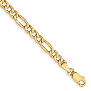 Leslie's 14k 4.2mm Semi-Solid Figaro Chain