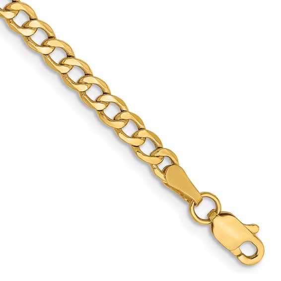 Leslie's 14k 3.35mm Semi-Solid Curb Chain