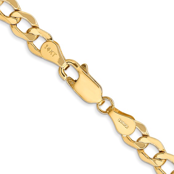 Leslie's 14k 5.25mm Semi-Solid Curb Chain