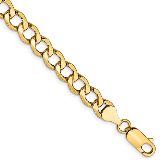 Leslie's 14k 6.5mm Semi-Solid Curb Chain