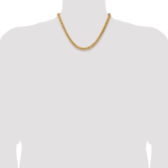 Leslie's 14k 7.3mm Semi-Solid Miami Cuban Chain