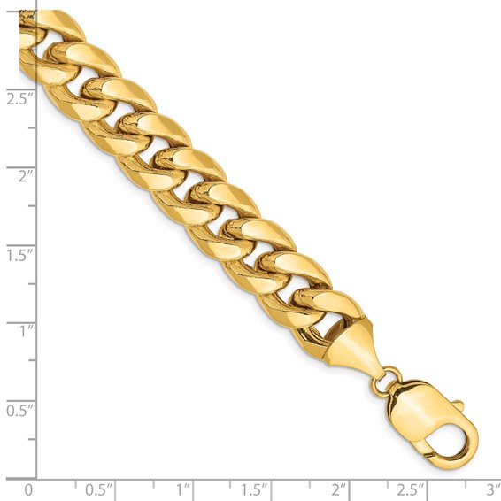 Leslie's 14k 11mm Semi-Solid Miami Cuban Chain