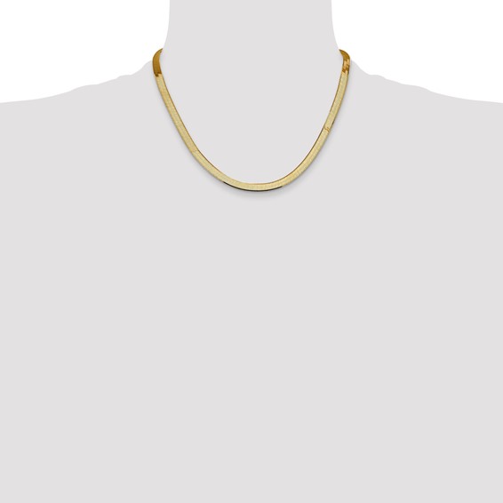 Leslie's 14k 5.5mm Silky Herringbone Chain