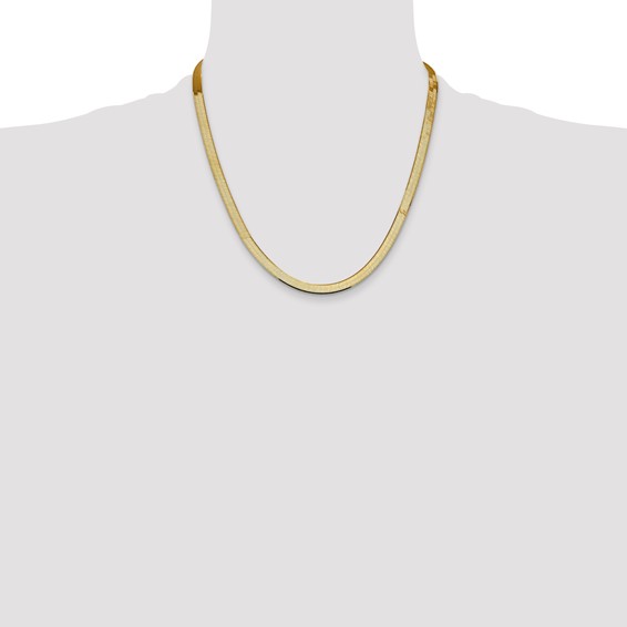Leslie's 14k 5.5mm Silky Herringbone Chain