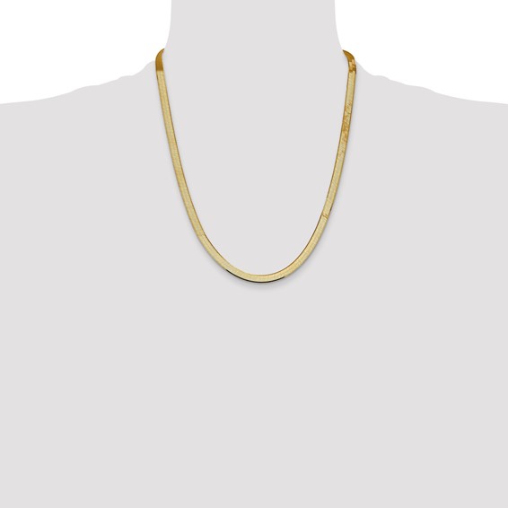 Leslie's 14k 5.5mm Silky Herringbone Chain