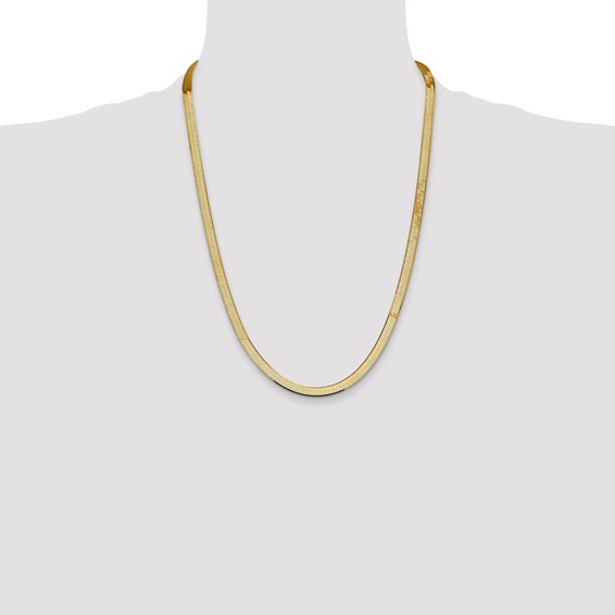 Leslie's 14k 5.5mm Silky Herringbone Chain