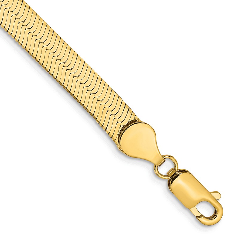 14k 5.5mm Silky Herringbone Chain