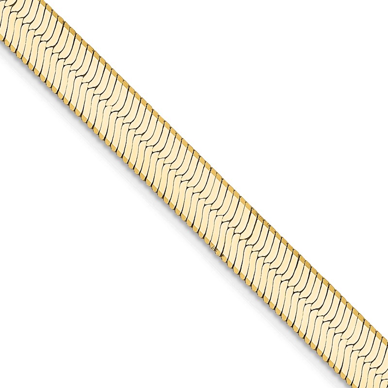 14k 5.5mm Silky Herringbone Chain