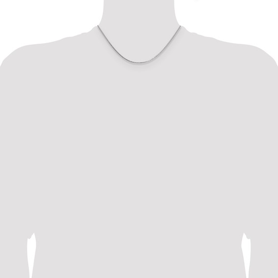 Leslie's 14K White Gold 1.10mm Box Chain
