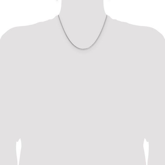 Leslie's 14K White Gold 1.10mm Box Chain