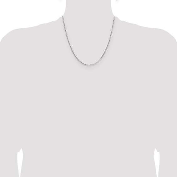 Leslie's 14K White Gold 1.10mm Box Chain