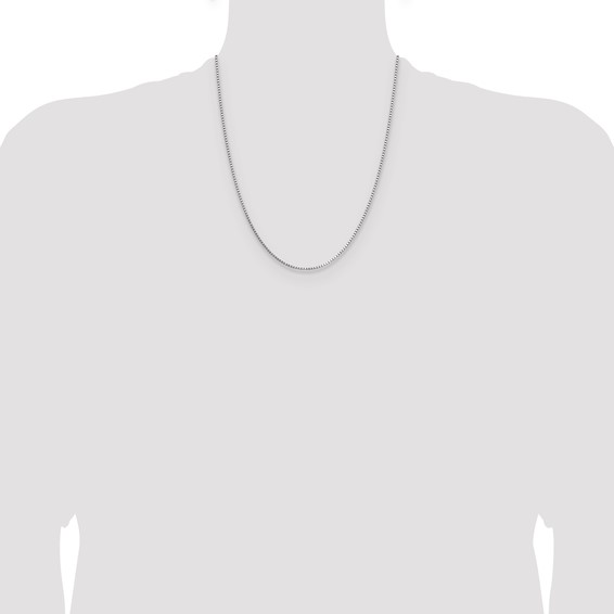 Leslie's 14K White Gold 1.10mm Box Chain