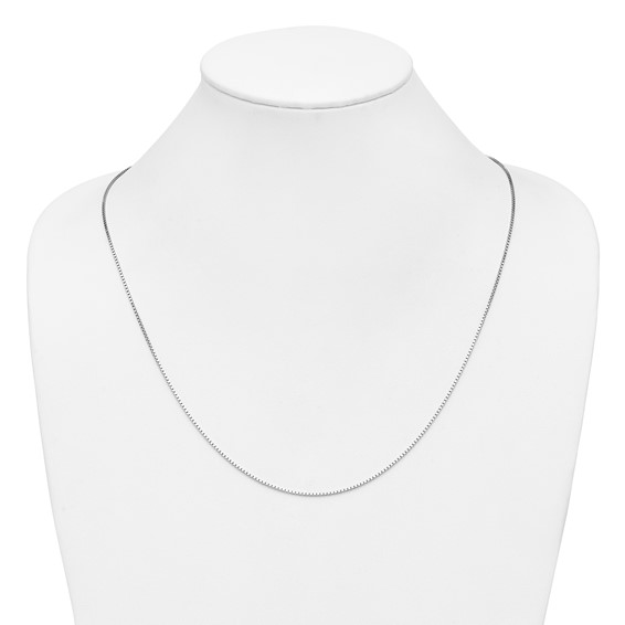 Leslie's 14K White Gold 1.10mm Box Chain