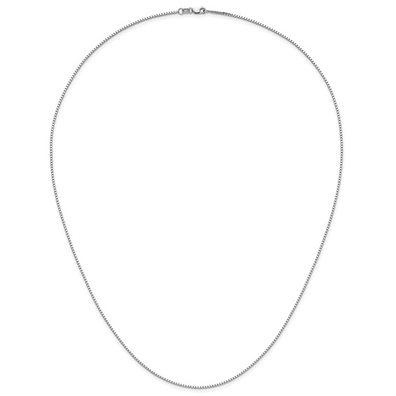 Leslie's 14K White Gold 1.10mm Box Chain