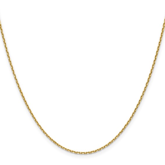 Leslie's 14K 1.5mm D/C Square Cable Chain