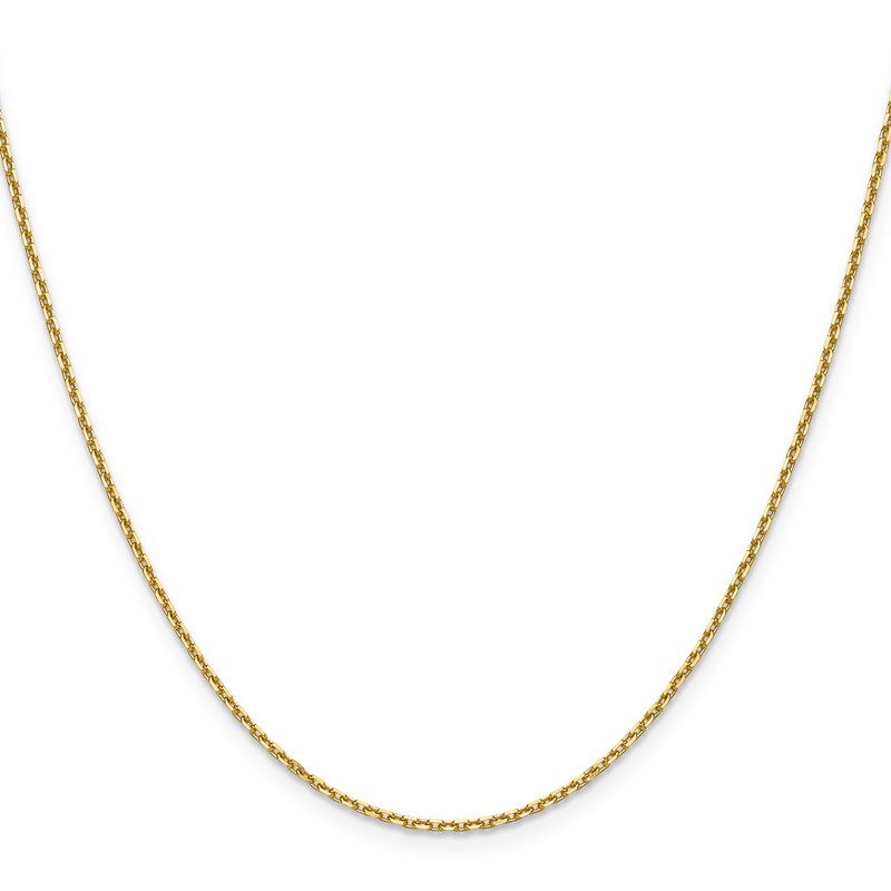 14K 1.5mm D/C Square Cable Chain