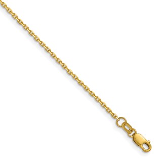 Leslie's 14K 1.5mm D/C Square Cable Chain