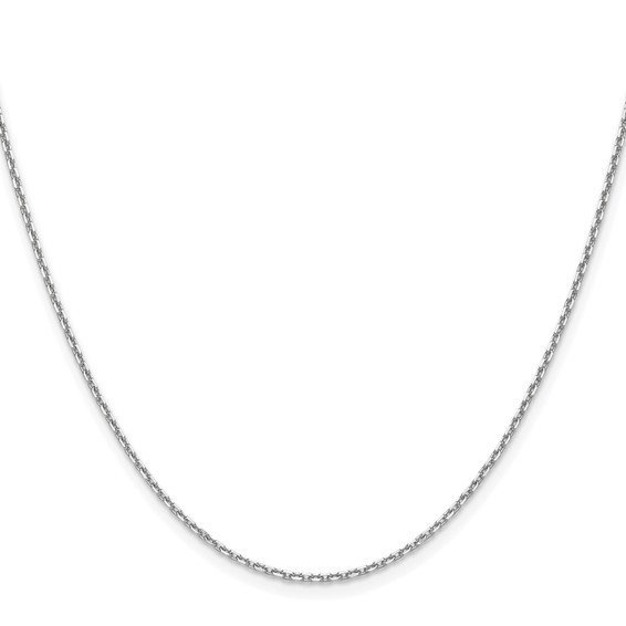 Leslie's 14K White Gold 1.5mm D/C Square Cable Chain