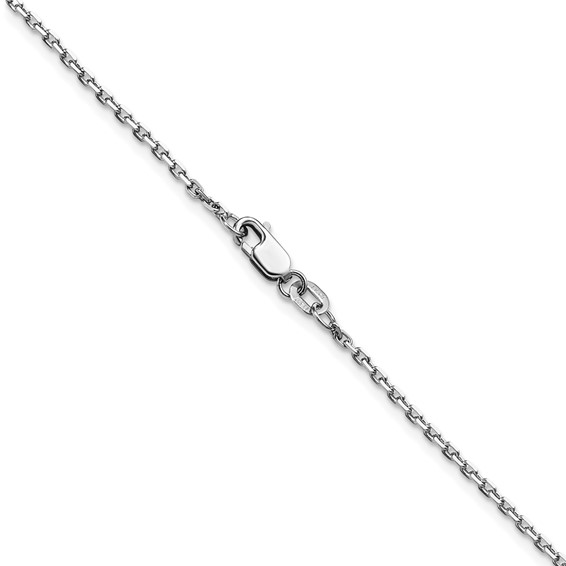 Leslie's 14K White Gold 1.5mm D/C Square Cable Chain