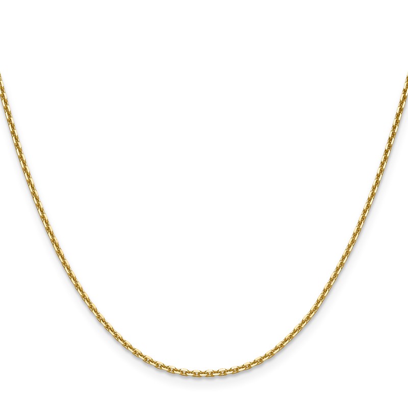 14K 1.65mm D/C Square Cable Chain