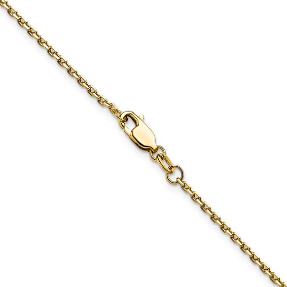 Leslie's 14K 1.65mm D/C Square Cable Chain