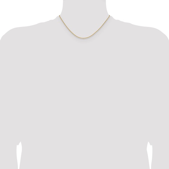 Leslie's 14K 1.65mm D/C Square Cable Chain