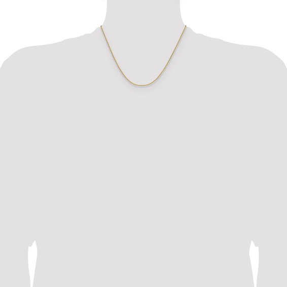 Leslie's 14K 1.65mm D/C Square Cable Chain