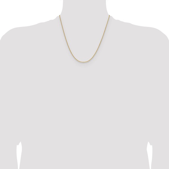 Leslie's 14K 1.65mm D/C Square Cable Chain