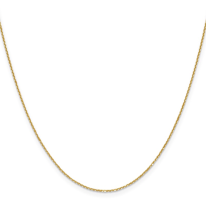 14K 1.1mm D/C Round Cable Chain