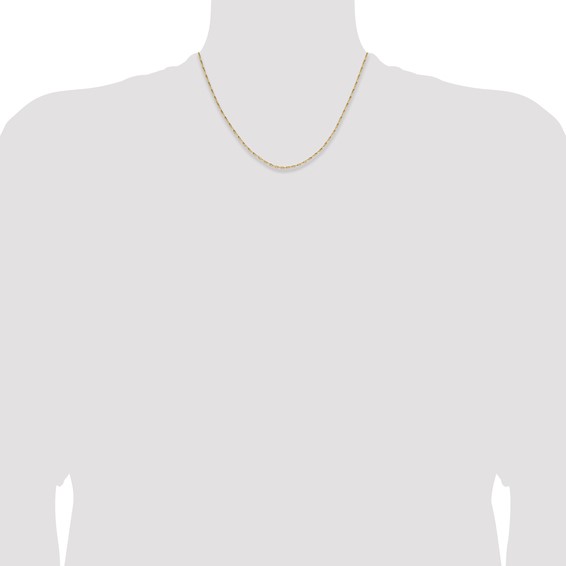 Leslie's 14K 1.4mm D/C Open Long Link Cable Chain