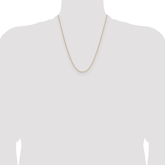 Leslie's 14K 1.4mm D/C Open Long Link Cable Chain